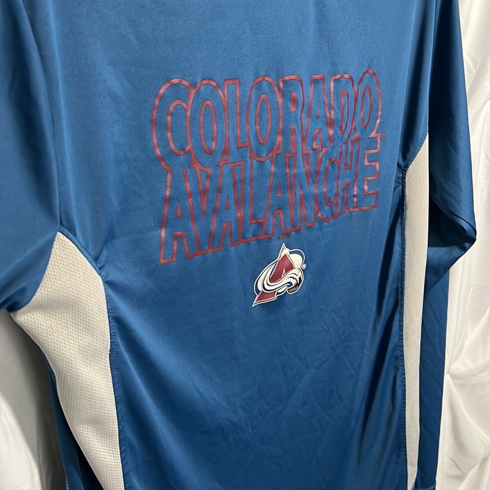 Colorado Avalanche Long Sleeved Shirt Hockey NHL Size Lay Unisex - Picture 4 of 8